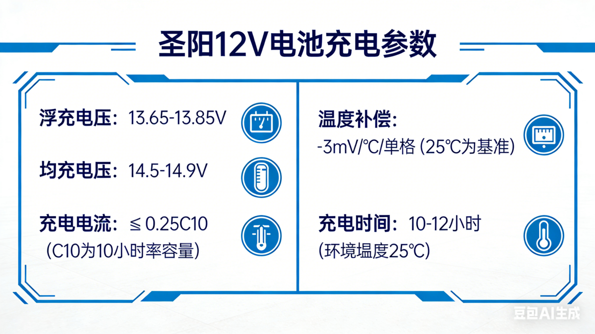 圣阳12V电池充电参数